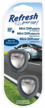 REFRESH Your Car NEW CAR/Neues Auto(Transparent)Mini-Diffusor Air Freshener/Luft
